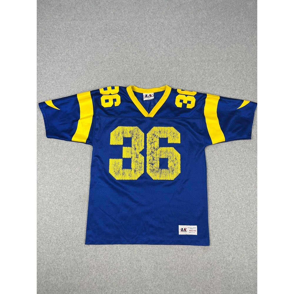 Vintage St Louis Rams Football Jersey Mens M Blue Jerome Bettis 36 Made‎ USA